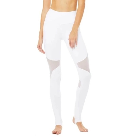 ALO Yoga Pants - ALO yoga White High Waist Coast Legging Size S